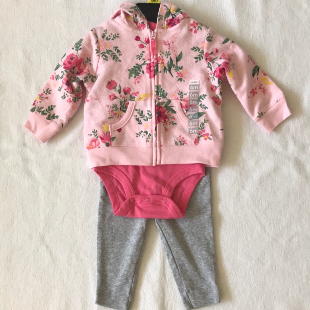 Carter’s 3-Pieces Floral Jacket Sets